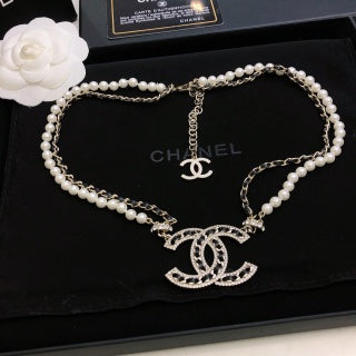 CHANEL Marielle Pearl Emblem Necklace